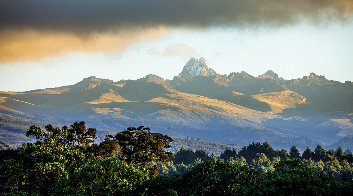 Mount Kenya, the second highest mountain in Africa. Photography: Shutterstock / John Wollwerth