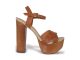 Kenza Whiskey High Heel Sandal by Sergio Zelcer, price available upon request. Available at sergiozelcer.com.