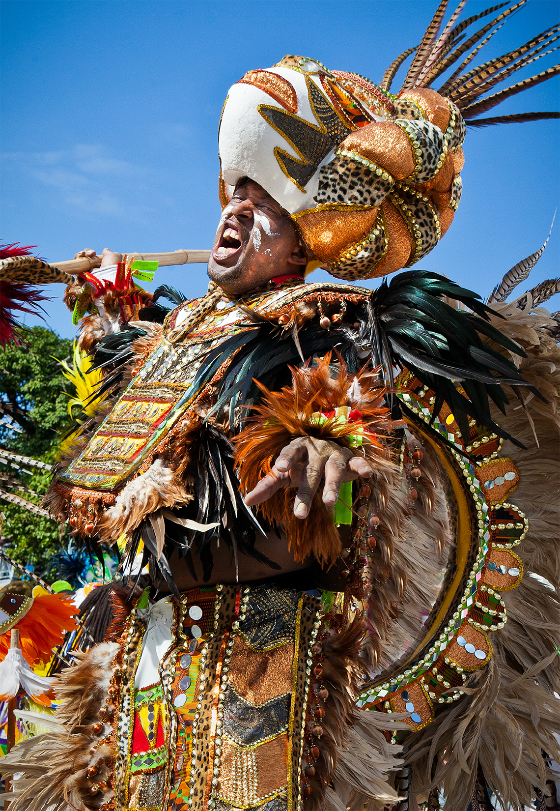 A Junkanoo dancer in Nassau.