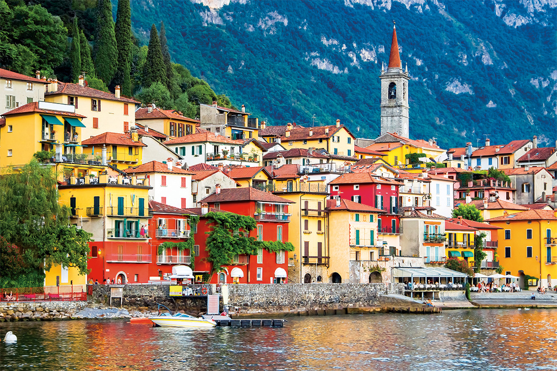 The municipality of Varenna, on the shore of Lake Como. Photography: Shutterstock / Iryna1.