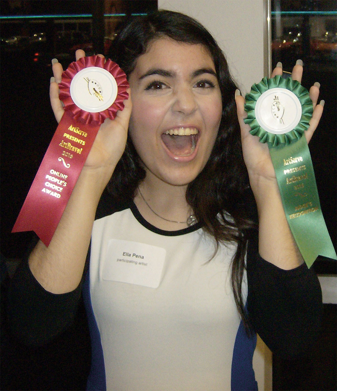 Westminster Academy junior Ella Peña was honored with both a “Judges Recognition” and the Online People’s Choice Award.