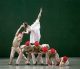Jennifer Lauren with Miami City Ballet dancers in Sunset. Choreography by Paul Taylor.