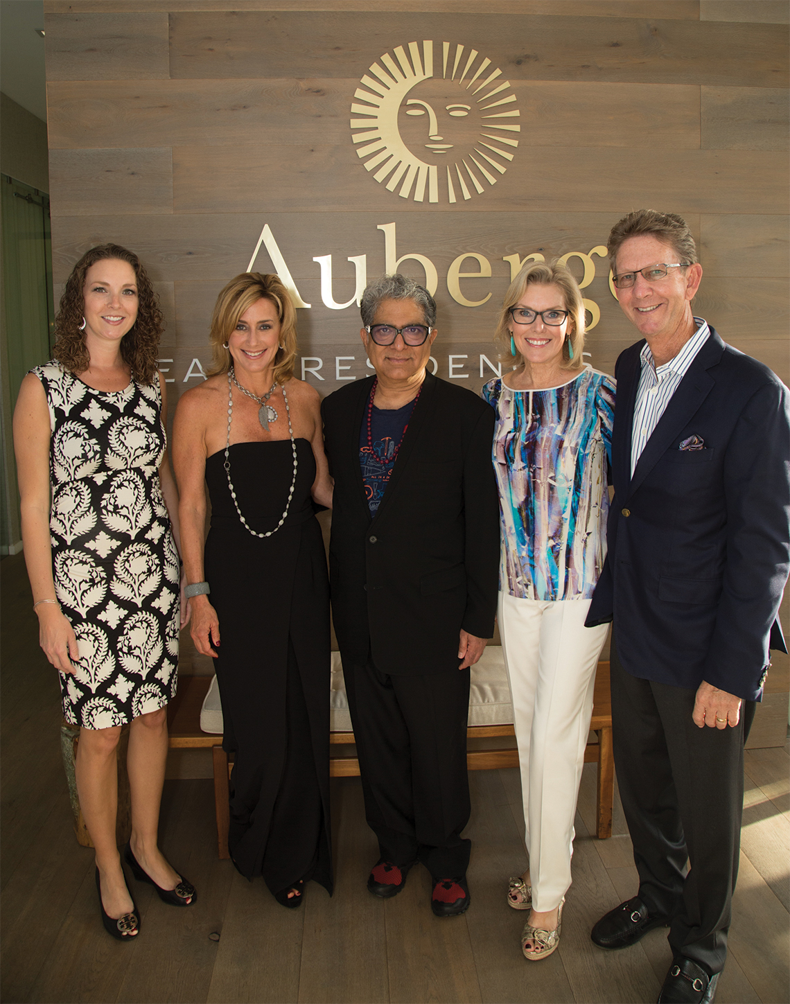 Kate Campbell, Pam Butler, Deepak Chopra, Kathy and Andy Mitchell.
