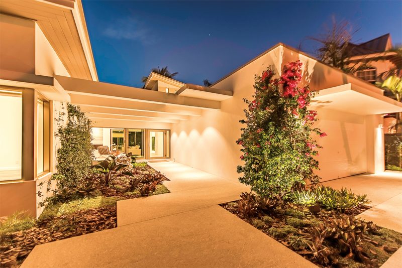 Landscape architect Raymond Jungles created exterior paths and gardens. Photography: Tim Singer & Associates, Coldwell Banker Florida.