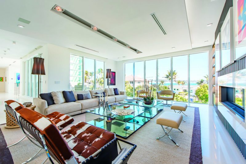 The entire home is set up with hurricane-resistant windows and a smart system. Photography by Eric Igualada, Spectrum Aerial Video & Photography