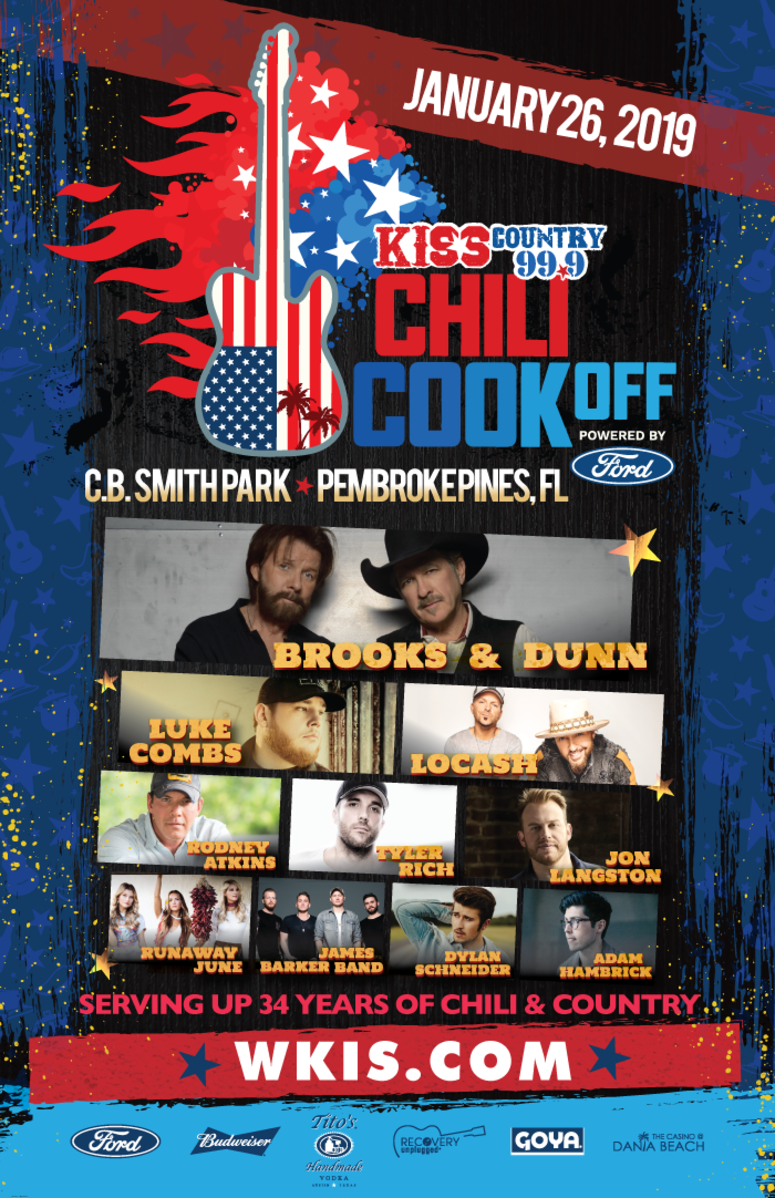 KISS Country 99.9 Chili Cook Off, Powered by For Lineup Announced for